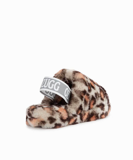 Kid’s UGG Snugg Leopard Slide | Red Kado