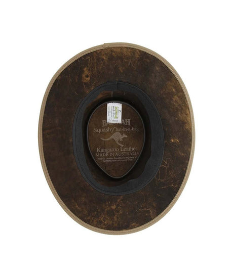 Barmah Squashy Roo Leather Hat | Red Kado