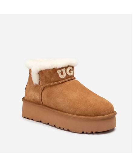 Women's UGG Logo Platform Boot | Red Kado
