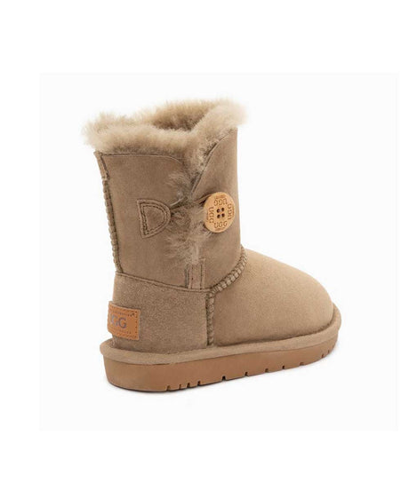 Kid’s UGG Classic Short Button Boot | Red Kado