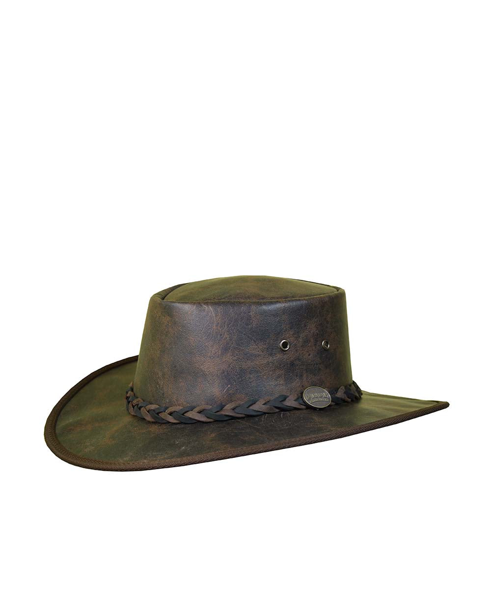 Barmah Squashy Roo Leather Hat | Red Kado
