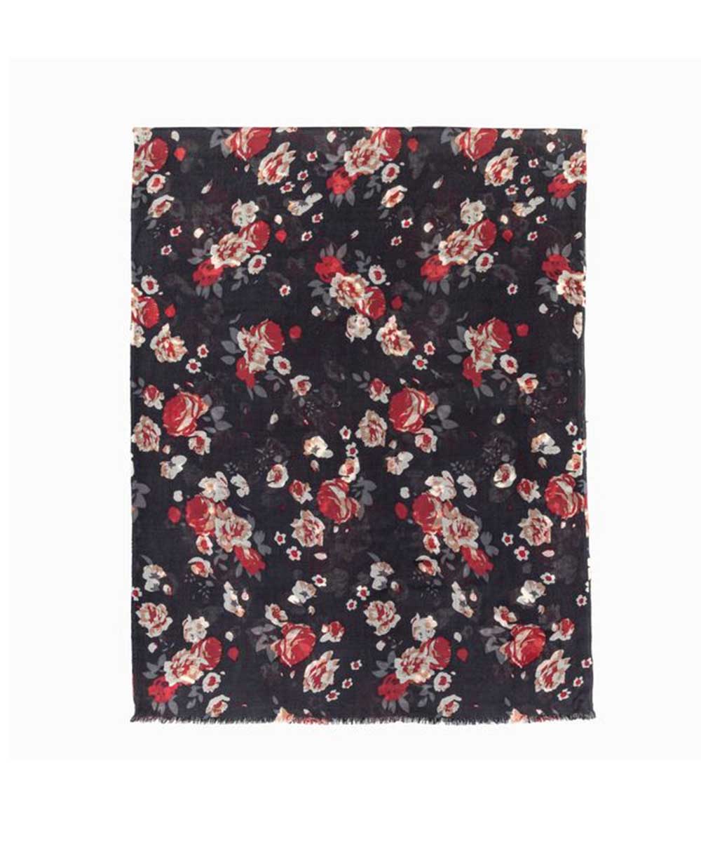 Wool Print UGG Scarf | Red Kado