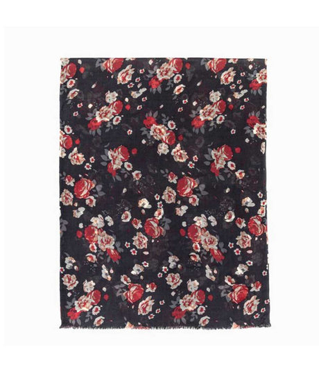Wool Print UGG Scarf | Red Kado