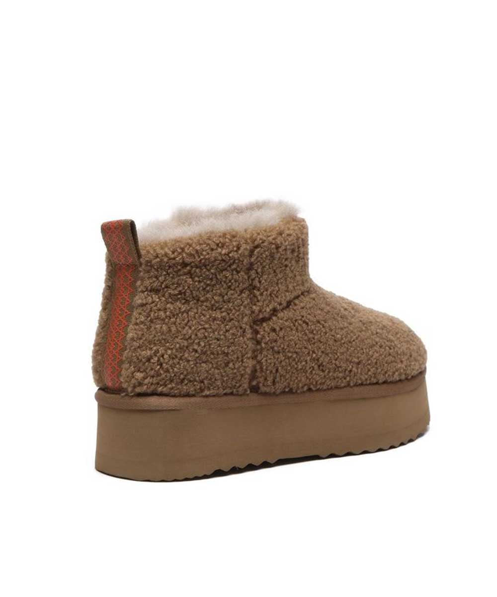 Women's Ultra Platform Curly Boots | Red Kado