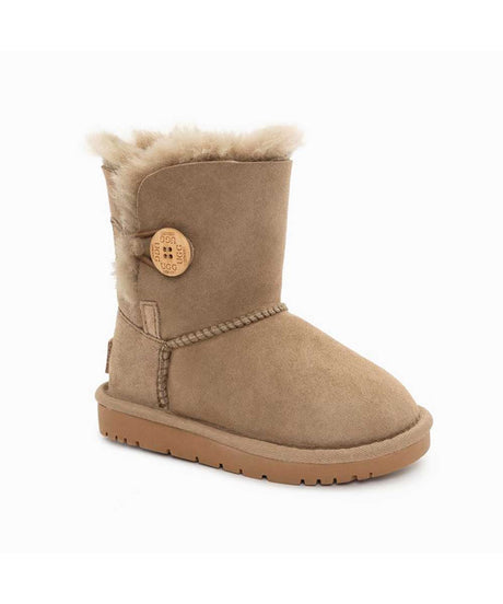 Kid’s UGG Classic Short Button Boot | Red Kado