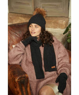 Cashmere UGG Cable Scarf | Red Kado