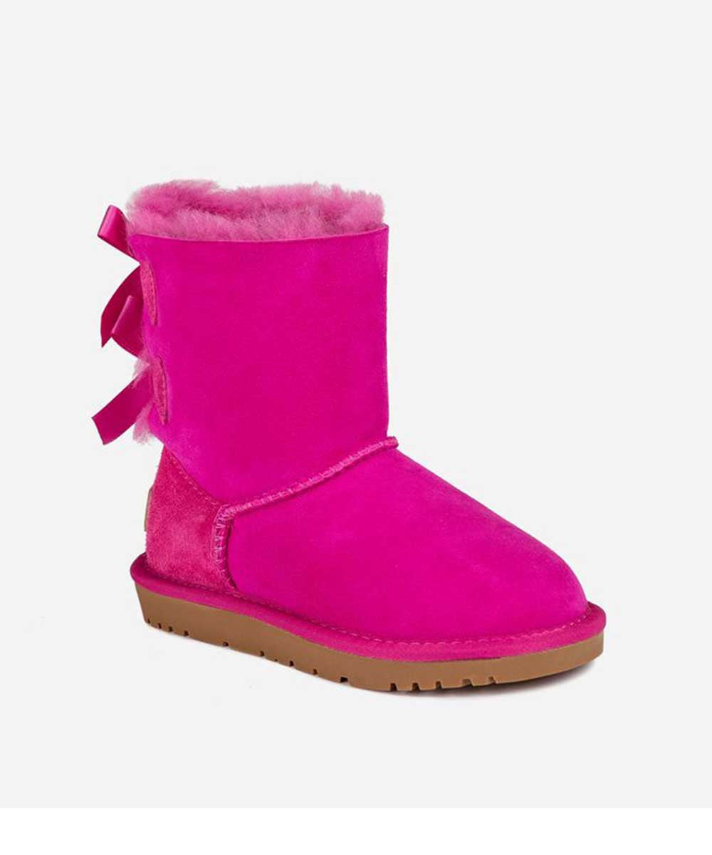 Kid’s UGG 2 Ribbon Boots | Red Kado