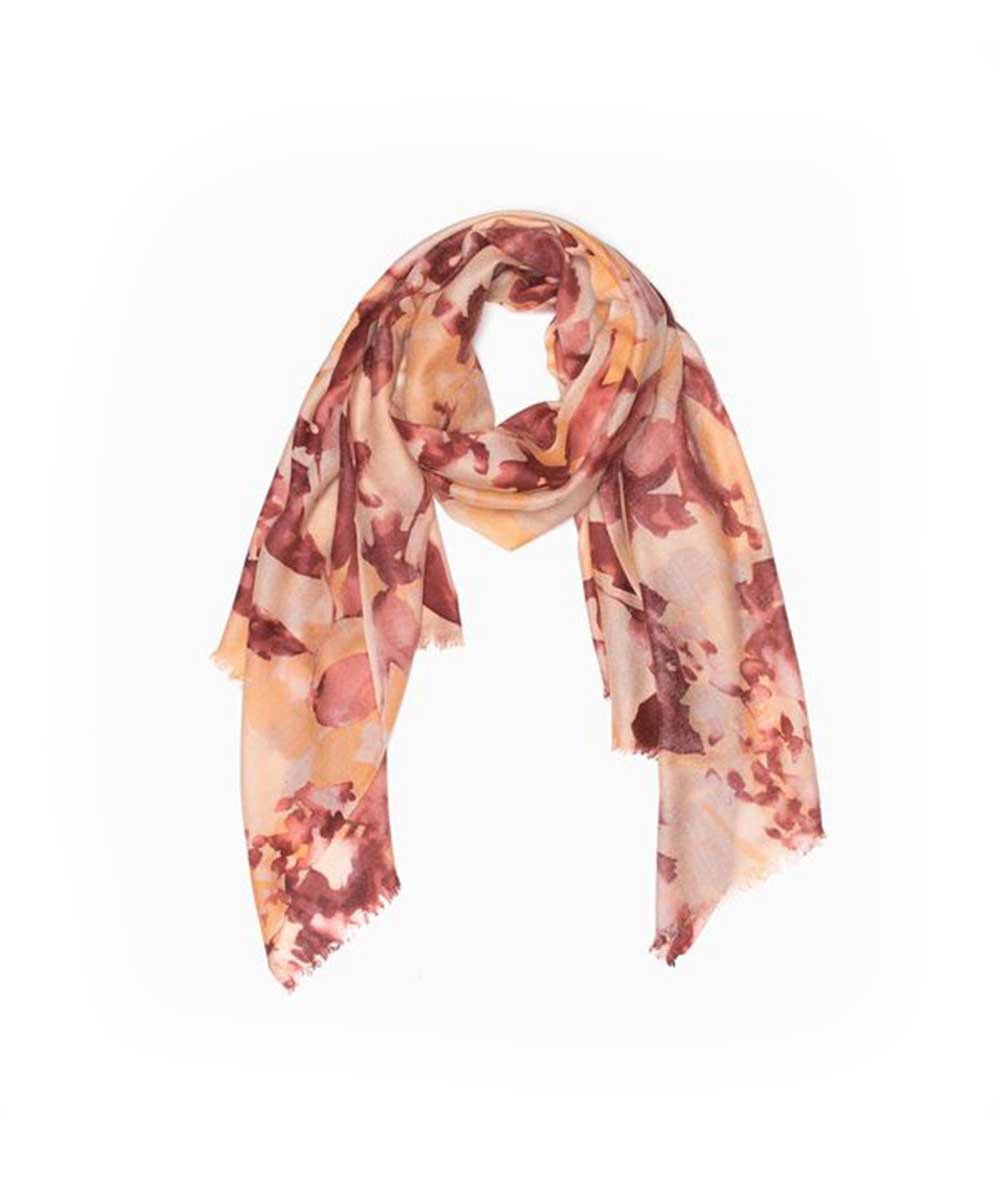 Wool Print UGG Scarf | Red Kado