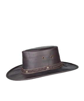 Barmah Squashy Roo Leather Hat | Red Kado