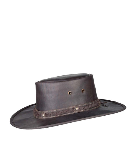 Barmah Squashy Roo Leather Hat | Red Kado
