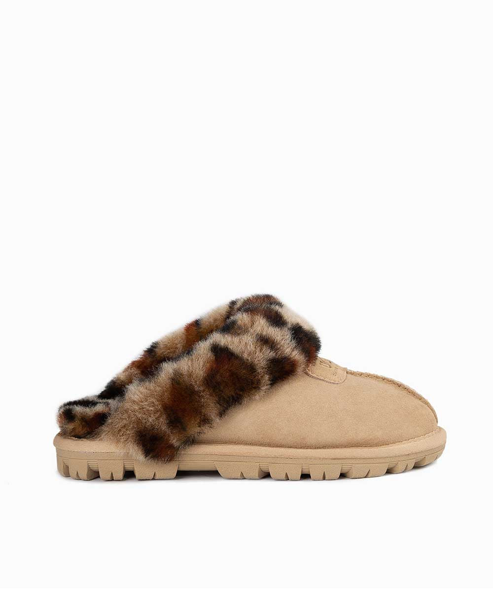 Kid’s UGG Leopard Scuff | Red Kado