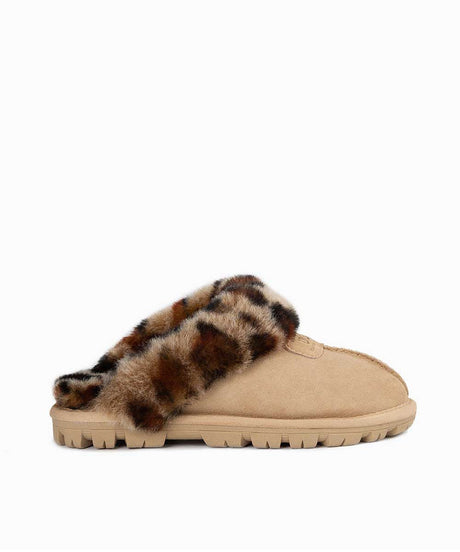 Kid’s UGG Leopard Scuff | Red Kado
