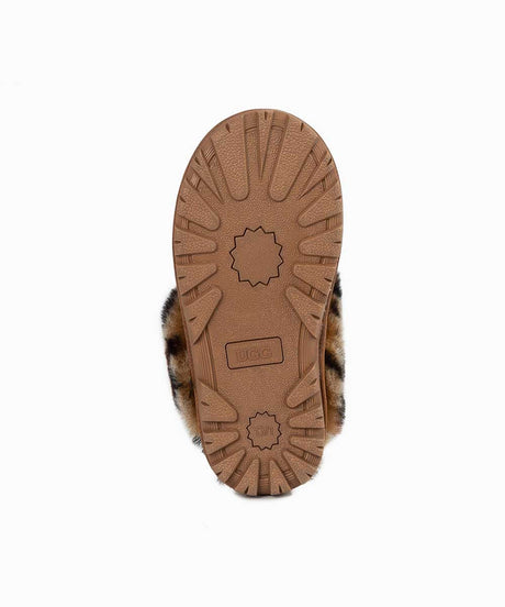 Kid’s UGG Leopard Scuff | Red Kado