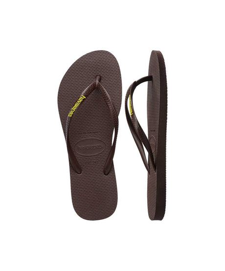 Havaianas Women's Slim Rubber Logo Thong | Red Kado