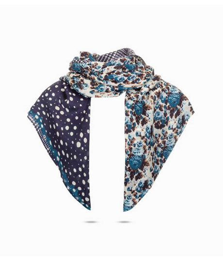 Merino Wool Print UGG Scarf | Red Kado