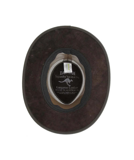 Barmah Squashy Roo Leather Cooler Hat | Red Kado