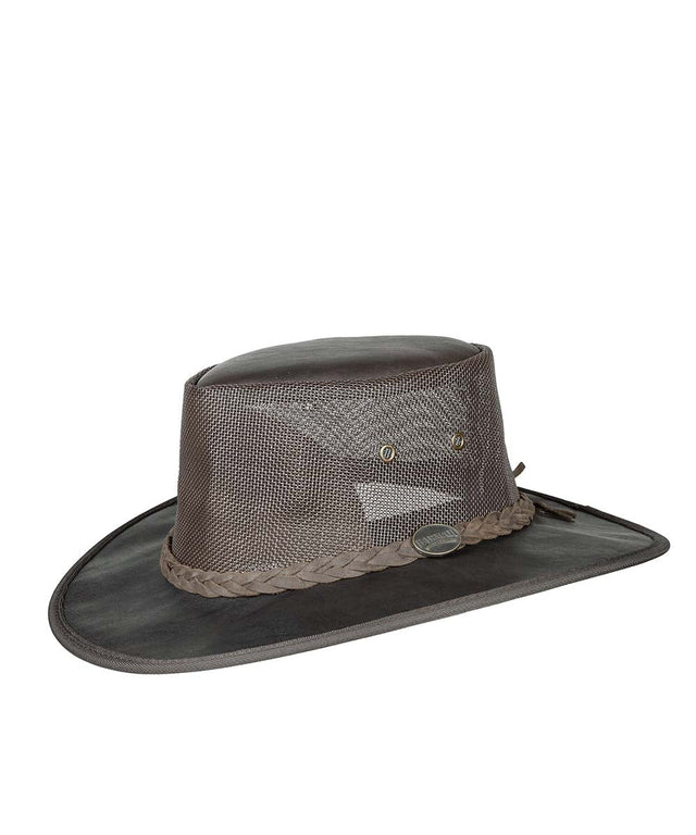 Barmah Squashy Roo Leather Cooler Hat | Red Kado