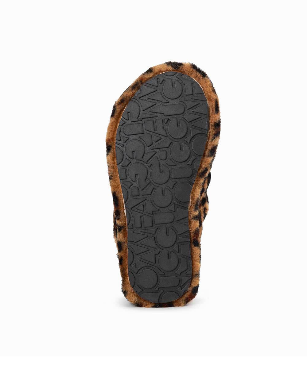 Kid’s UGG Snugg Leopard Slide | Red Kado