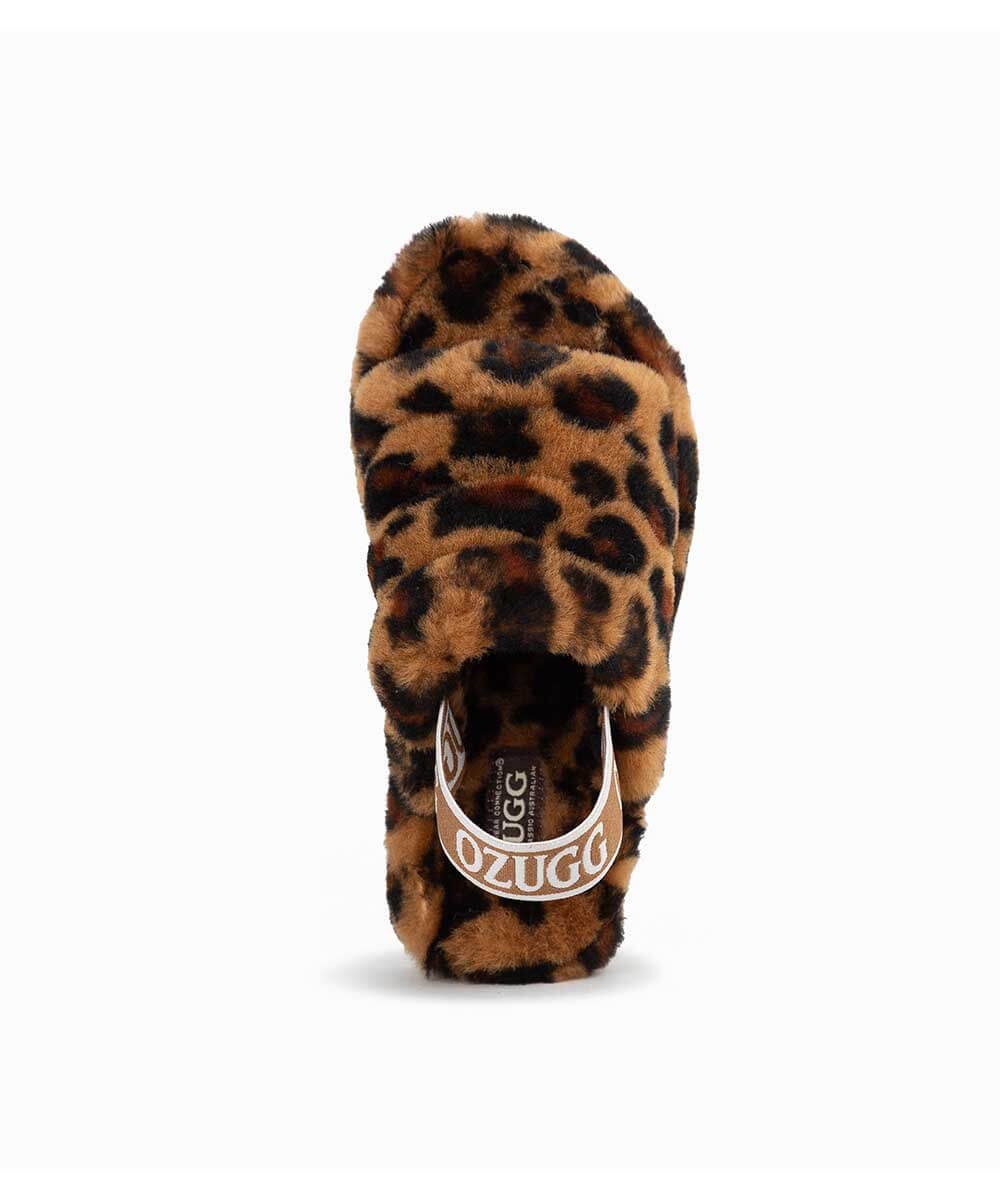 Kid’s UGG Snugg Leopard Slide | Red Kado