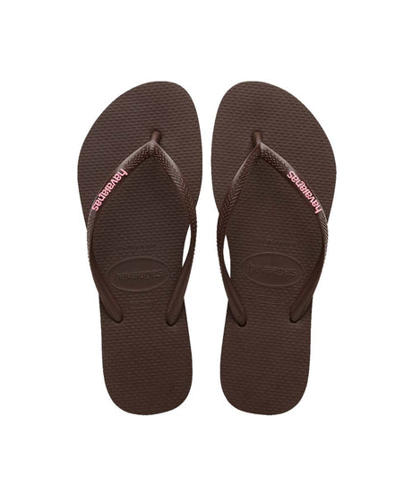Havaianas Women's Slim Rubber Logo Thongs | Red Kado