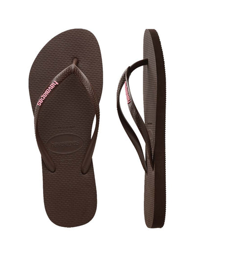 Havaianas Women's Slim Rubber Logo Thongs | Red Kado