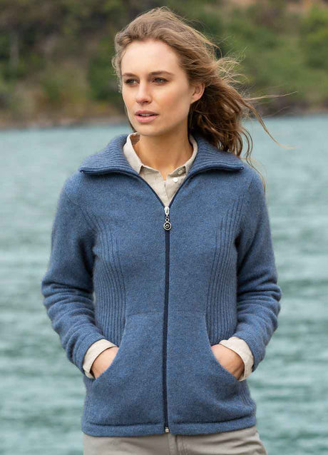 Women's Market Day Merino Possum Jacket | Red Kado