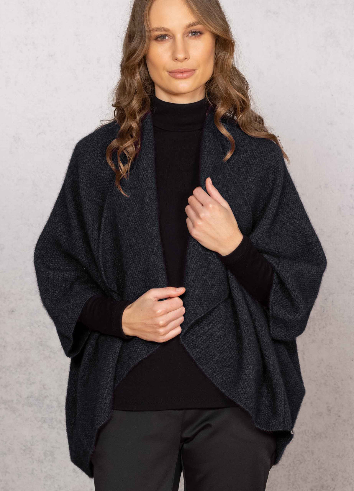 Women's Longline Merino Possum Wrap | Red Kado