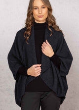 Women's Longline Merino Possum Wrap | Red Kado