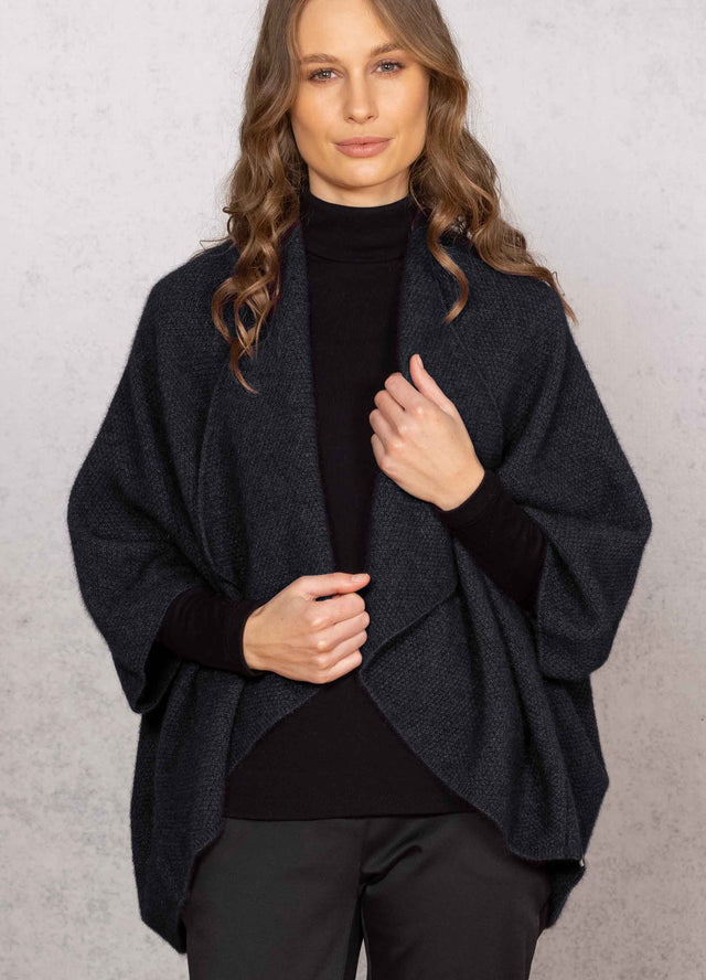 Women's Longline Merino Possum Wrap | Red Kado