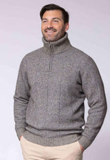 Men's Merino Possum Javelin Sweater in Pumice | Red Kado