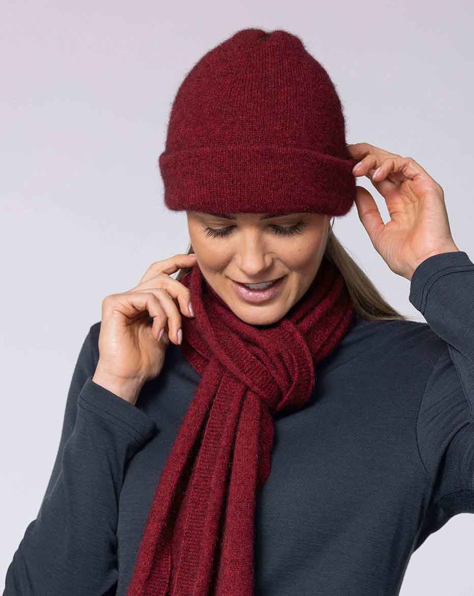 Merino Possum Beanie | Red Kado