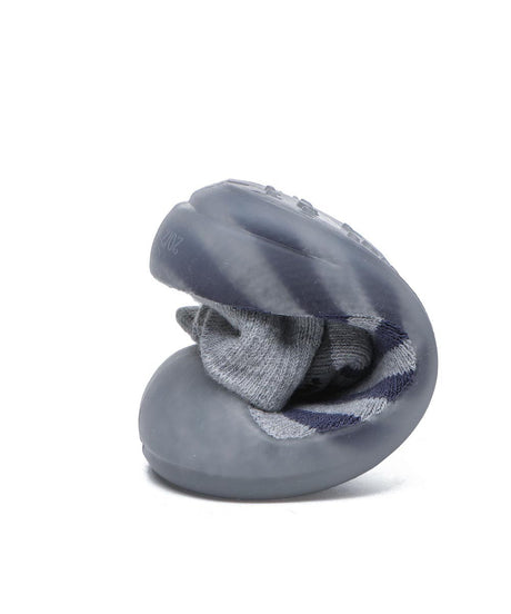 Baby Walking Sock Booties in Grey