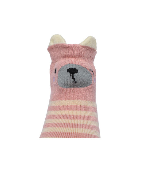 Baby Walking Sock Booties in Pink