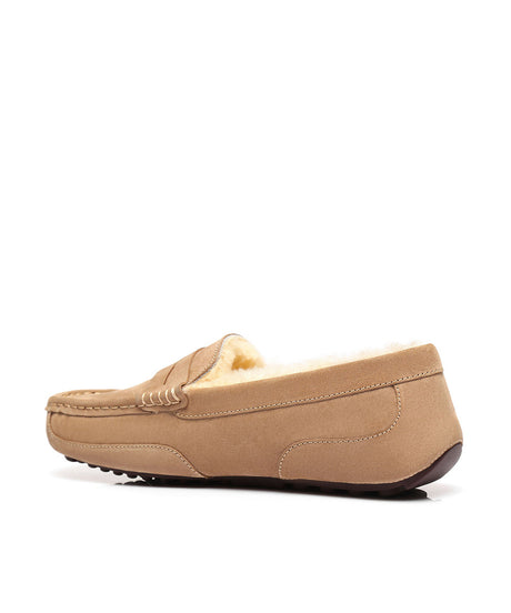Men's Anthony UGG Moccasin in Chestnut - sheepskin slipper