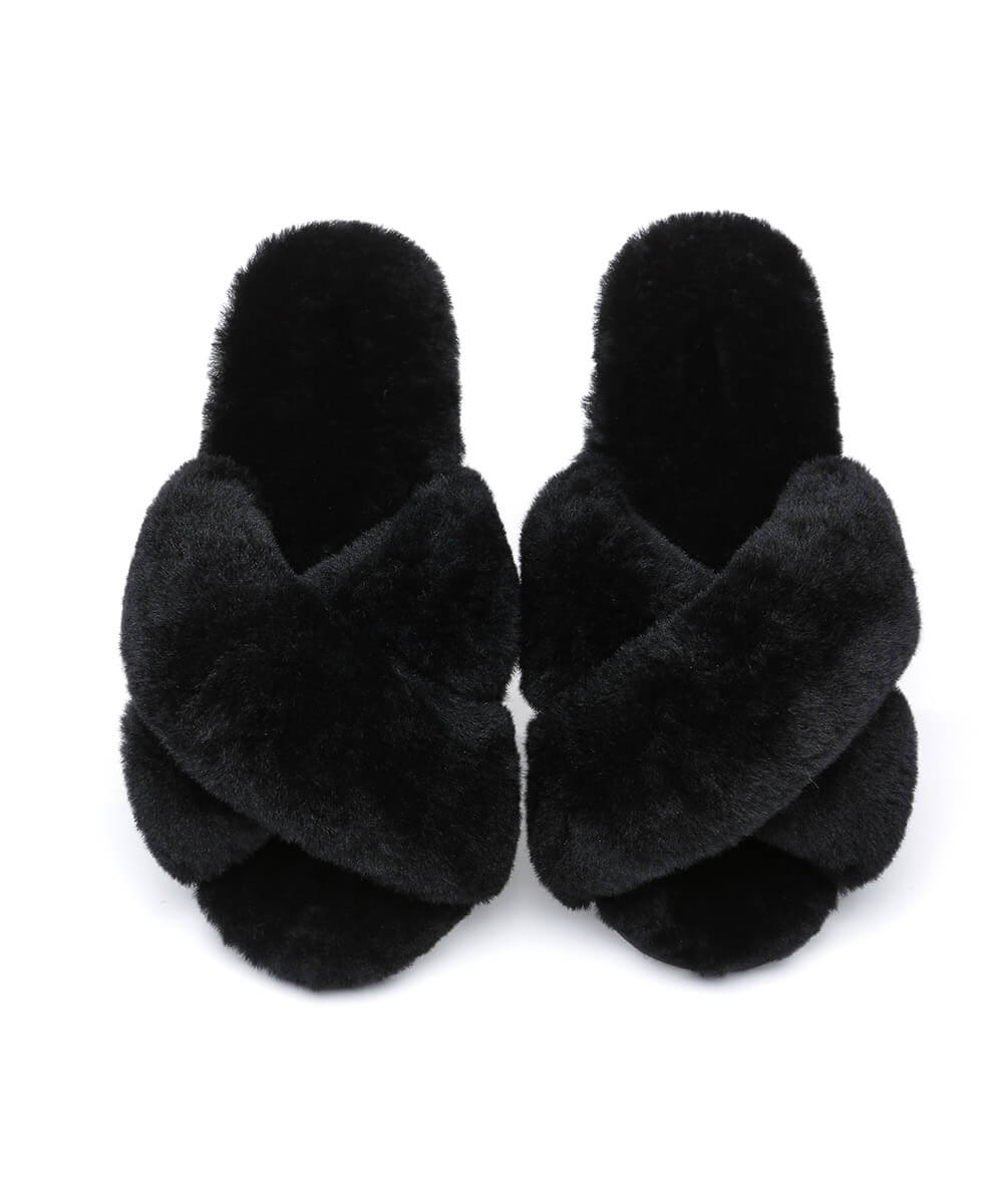 Women's UGG Premium Cross Over Slippers | Red Kado