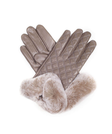 UGG Rabbit Fur Gloves | Red Kado
