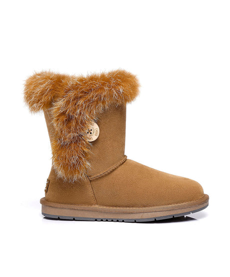 Women’s Dora UGG Fur Boots | Red Kado