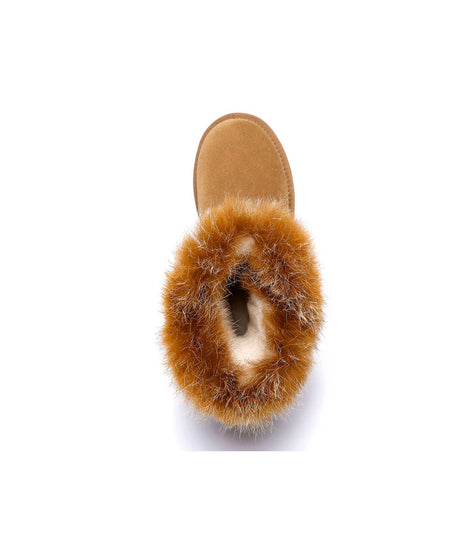Women’s Dora UGG Fur Boots | Red Kado