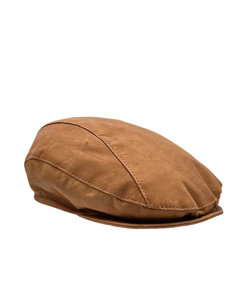 Jacaru Drivers Roo Leather Cap | Red Kado