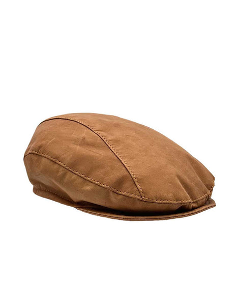 Jacaru Drivers Roo Leather Cap | Red Kado