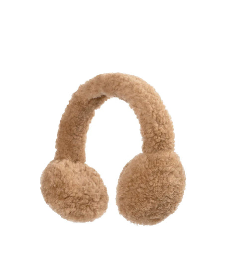 Fluffy UGG Sheepskin Earmuffs | Red Kado
