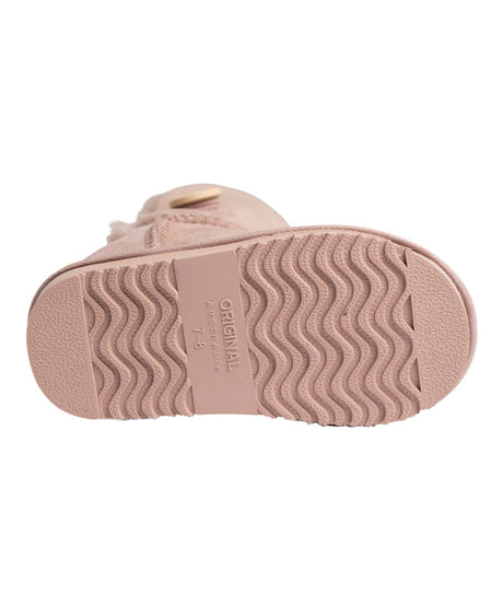 Kids Classic Short Button UGG Boots | Red Kado