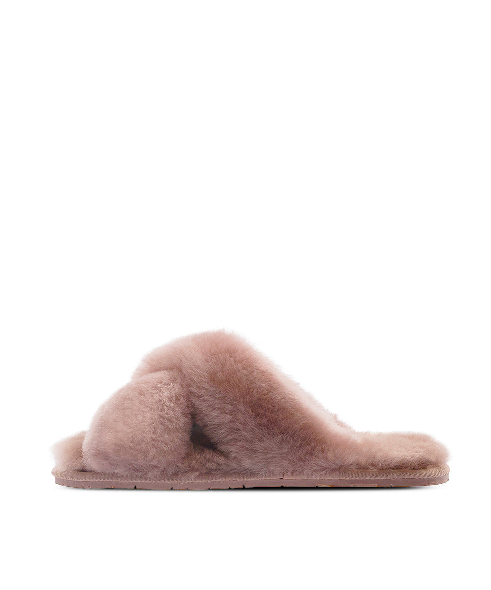 Women's UGG Premium Cross Over Slippers | Red Kado