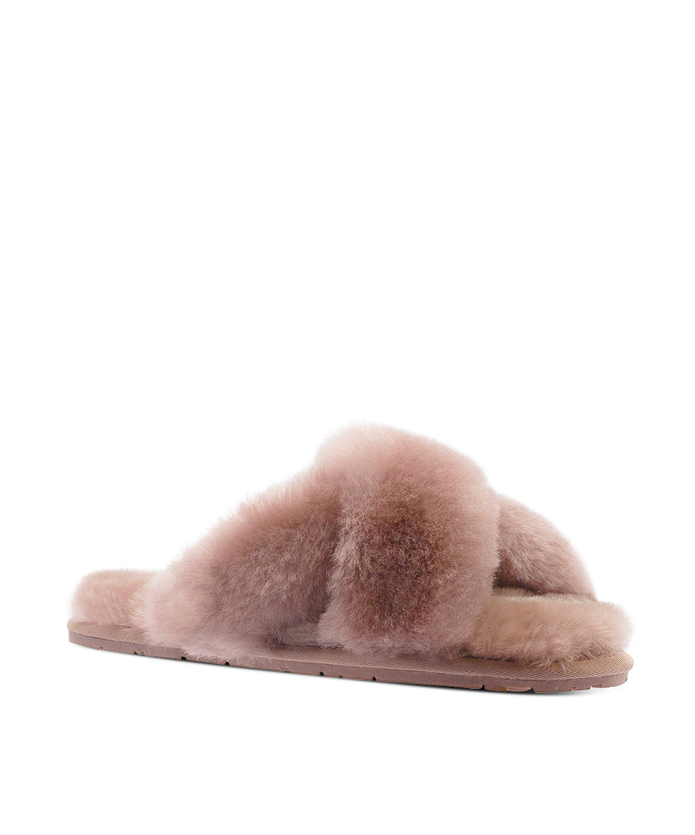 Women's UGG Premium Cross Over Slippers | Red Kado