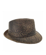 Jacaru Kangaroo Leather Trilby Hat | Red Kado