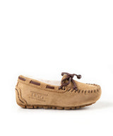 Kid’s Fur UGG Moccasin | Red Kado