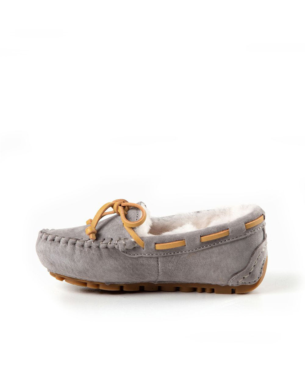 Kid’s Fur UGG Moccasin | Red Kado