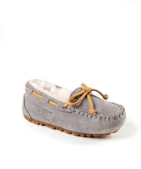 Kid’s Fur UGG Moccasin | Red Kado