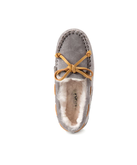 Kid’s Fur UGG Moccasin | Red Kado