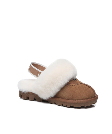 Kid’s Banded Scuff UGG Slippers | Red Kado